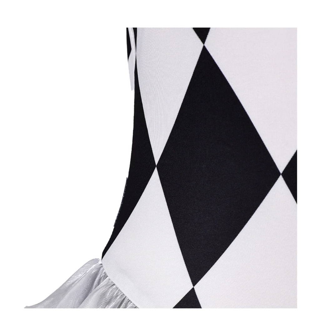 Dolls Kill Black and White Harlequin Jumpsuit - Picture 7 of 8